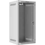 Lanberg Комуникационен шкаф, Lanberg rack cabinet 10" wall-mount 12U/280x310 for self-assembly with glass door grey (flat pack) (WF10-2312-10S) - megamag