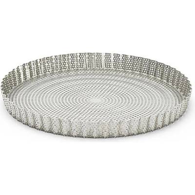 de Buyer Forma 3214.28 dortová nerezová kruhová perforovaná průměr 28 cm výška 2,5 cm odnímatelné dno