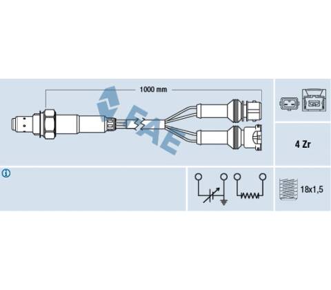 Lambda sonda FAE 77124