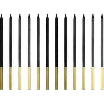 Party Deco Черни Свещички за Рожден Ден