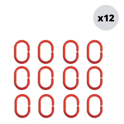 ХАЛКИ ЗА ЗАВСА ЗА БАНЯ msv К-КТ 12бр ЧЕРВЕН (140849)