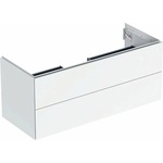 Geberit One матово бял стенен шкаф 120 см с 2 чекмеджета (505.265.00.2)