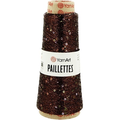 YarnArt Paillettes 8007 hnedá