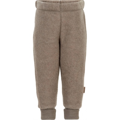 Dětské kalhoty merino fleece Melange Denver hnědé Mikk Line