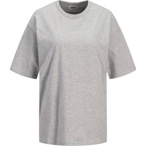 JJXX Тениска JJXX Kids Studio Vesterbro Cotton Short-Sleeve Oversized-Fit T-Shirt - Lt Grey Melange