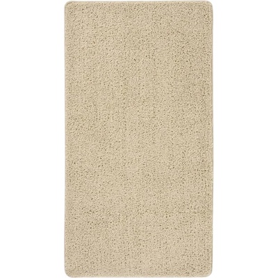 vidaXL Шаги килим, кремав, 80x150 см, противоплъзгащ (340387)