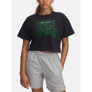 Under Armour Дамска тениска Under Armour UA W VARSITY MIX HW SS CROP Under Armour | Cheren | ЖЕНИ | XL