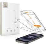 Tech-Protect QUICK SET+ комплект от 2 закалени защитни стъкла за iPhone 15 / 16 черен (5906302363179)