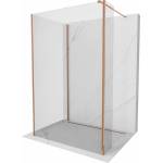 Mexen Kioto преграда за душ Walk-in 110 x 110 x 30 cm, прозрачна, розово злато - 800-110-110-221-60-00-030 (800-110-110-221-60-00-030)