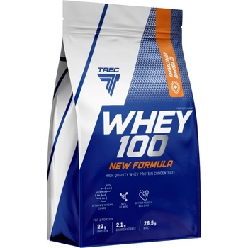 Trec Nutrition Whey 100 | High Quality Whey Protein Concentrate with Immuno Shield [700 грама] Неовкусен