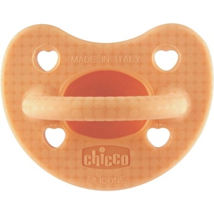 Chicco Силиконова залъгалка Chicco - Soft Lux, 2-6 м, оранжева, асортимент (N0377) - ozone