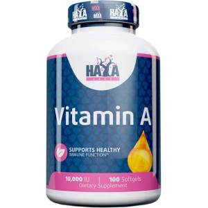 Haya Labs Vitamin A 10, 000 IU [100 Гел капсули]