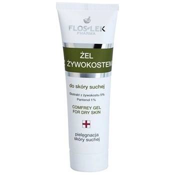 FlosLek Pharma Dry Skin Comfrey hojivý gel na obličej a tělo Comfrey Extract 5% Panthenol 1% 50 ml