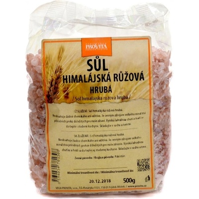 Provita Himalájska soľ ružová hrubá kryštáliky 500 g