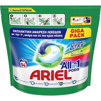 Ariel All in1 s Lenorom Color kapsule na pranie 54 PD