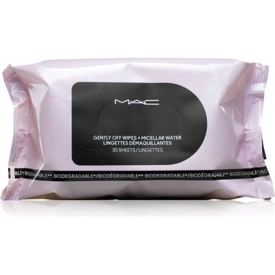 MAC Cosmetics Gently Off Wipes + Micellar Water кърпички за почистване на грим 30 бр