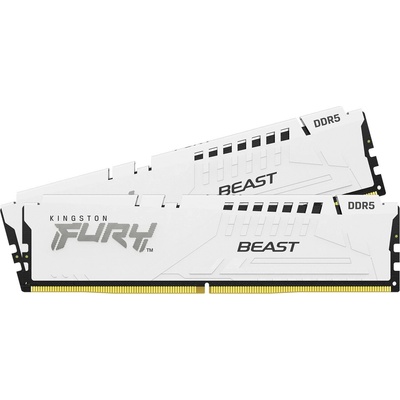 Памет Kingston FURY Beast White 32GB (2x16GB) DDR5 6000MHz CL36 KF560C36BWE2K2-32 (KF560C36BWE2K2-32)
