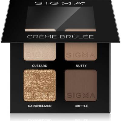 SIGMA Quad палитра сенки за очи цвят Crème Brűlée 4 гр