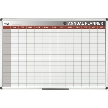 Bi-Office Ročná plánovacia tabuľa, magnetická, mesiace, 900 x 600 mm