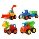 Autá, lietadlá, lode Huile Toys sada Traktor + bager + domiešavač + tatra