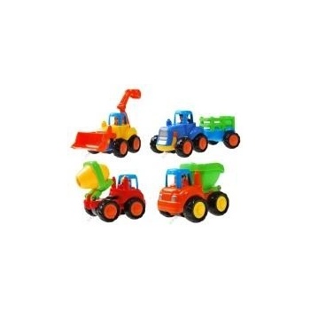Huile Toys sada Traktor + bager + domiešavač + tatra