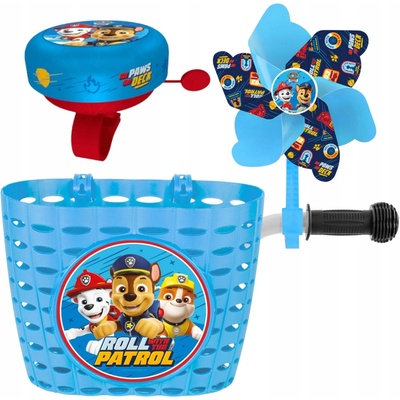 SET Labková patrola ZVONČEK NA VOLANT PRE DETI BICYKEL