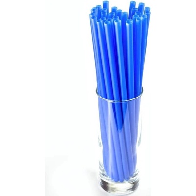 Trinkhalme Jumbo modré PP 250 x 8 mm 150 ks