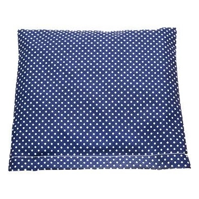 TORF Възглавница с черешови костилки, синя на точки, 18 x 19 см
