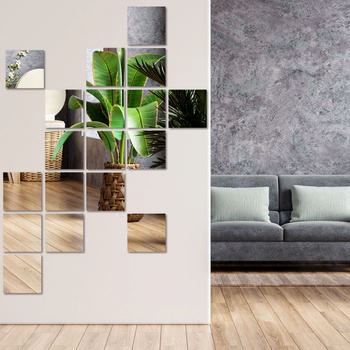 Image 1 of Art Gift Decor Огледален стикер за стена Вълнуващи отражения