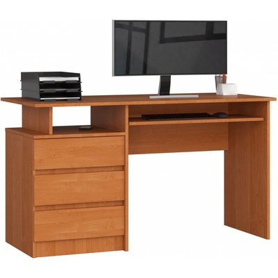 Ak furniture Volně stojící psací stůl CLP 135 cm olše