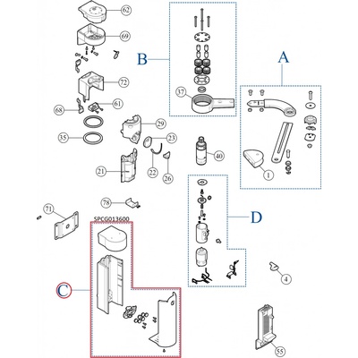 SPCG013600 kit krytů pro WALKY