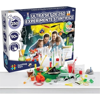 Hashtag Toys Комплект за научни експерименти Hashtag Toys - 250 експеримента (HT052194)