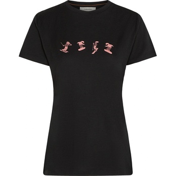Icebreaker Women Merino 150 Tech Lite SS Tee Snow Day Размер: M / Цвят: черен