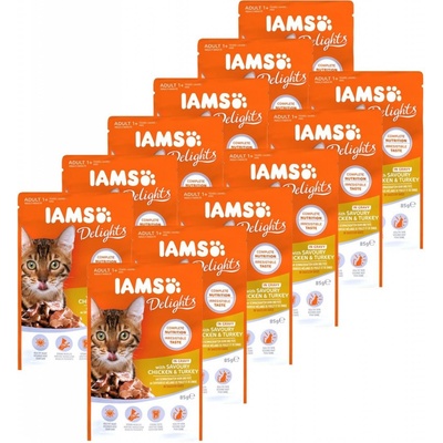 Iams Cat chicken & turkey 12 x 85 g