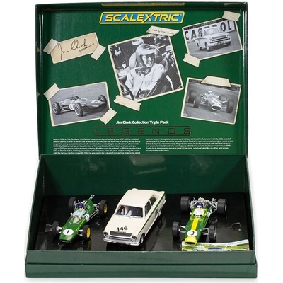 Scalextric Triple Pack Legend Jim Clark Lotus HD 1/32