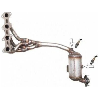 JMJ Mercedes A 140 W168 1.4i Montážní katalyzátor výfuku 1091098
