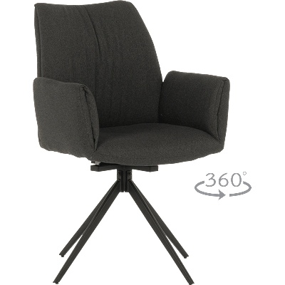 Carmen Трапезен стол como - тъмносив (3532126)