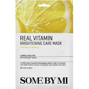 Some By Mi Real Vitamin Brightening Care Mask - Витаминна маска за лице 1бр/20мл