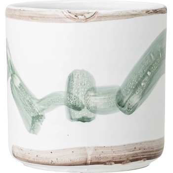 Bloomingville Кашпа Bloomingville 12 см бяло-зелена (82048987)