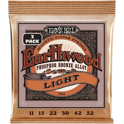 ERNIE BALL EB 3548 Sada strun pro akustickou kytaru 3 balení