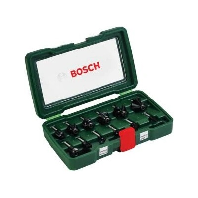 BOSCH 12dílná sada fréz z tvrdokovu (Ø stopky 8 mm) 2607019466
