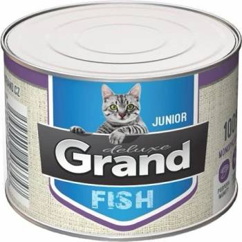 Grand deluxe Cat Junior 100 % rybí 12 x 180 g