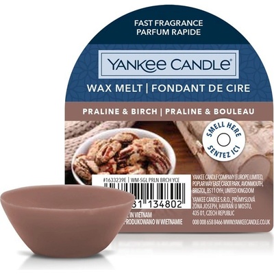 Yankee Candle Praline & Birch vonný vosk do aromalampy 22 g