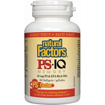 Natural Factors ПиЕс-АйКю Памет 498 mg 60 софтгел капсули | Natural Factors (2614 NF)