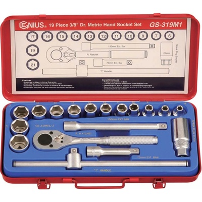 Genius Tools 3/8" 18 kusov GS-318M1