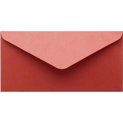 Metalická (perleťová) obálka červená DL (110x220mm)