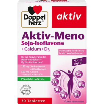 Doppelherz Aktiv-Meno Соеви изофлавони + Калций + D3 - 30 таблетки