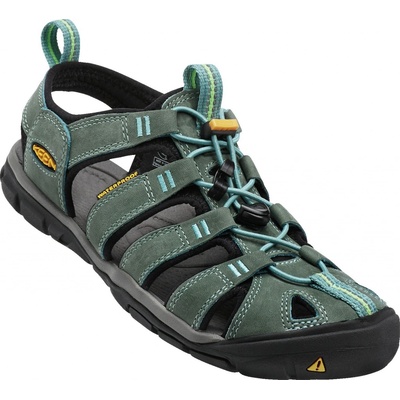 Keen Clearwater CNX Leather W mineral blue/yellow modrá – Zboží Dáma