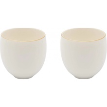 Bredemeijer Šálka na čaj CANTERBURY biela porcelán 2 x 280 ml