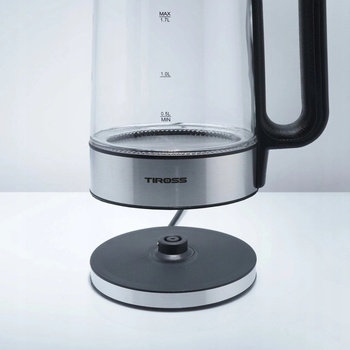TIROSS TS-2701 Електрическа кана 1, 7 л, черна (TS-2701)
